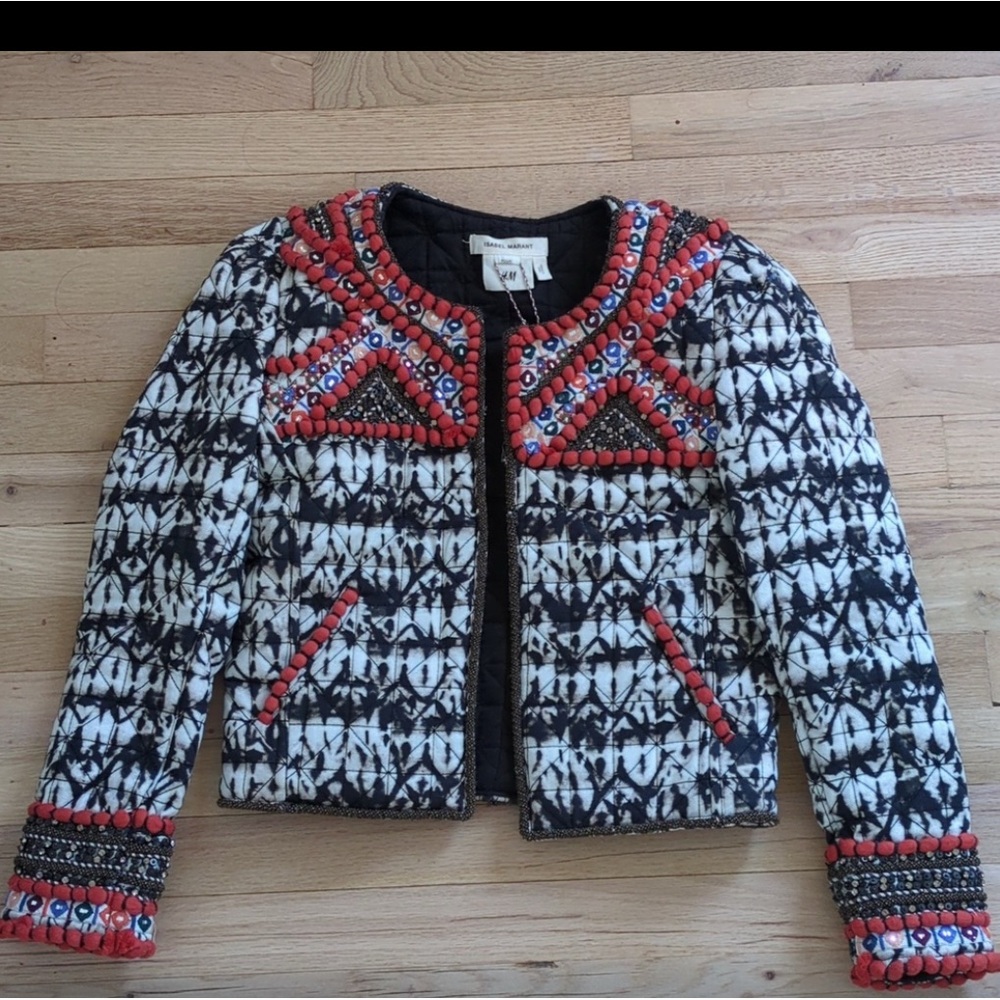 Isabel Marant x H&M embroidered jacket NWT US4